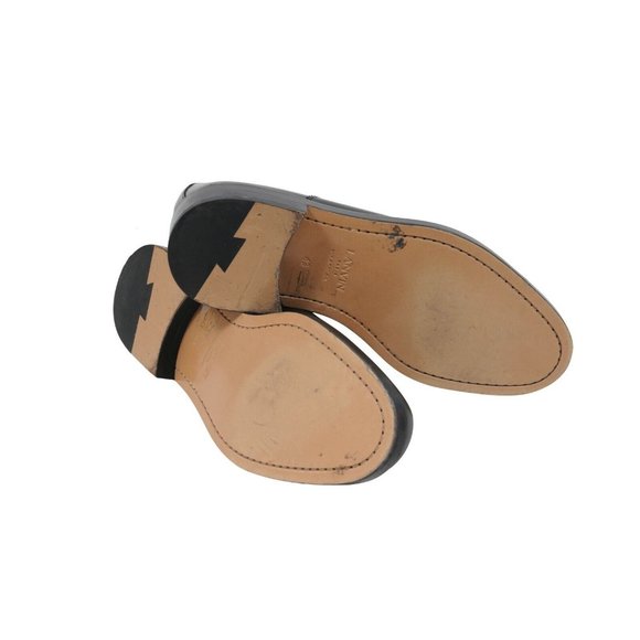 Lanvin Men's EU43 US10 Emerald Green Leather Wing Tipped Derby's Oxfords Creps - Picture 7 of 8